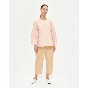 NWOT Marimekko Alvet Solid Linen Tunic Rosa 36